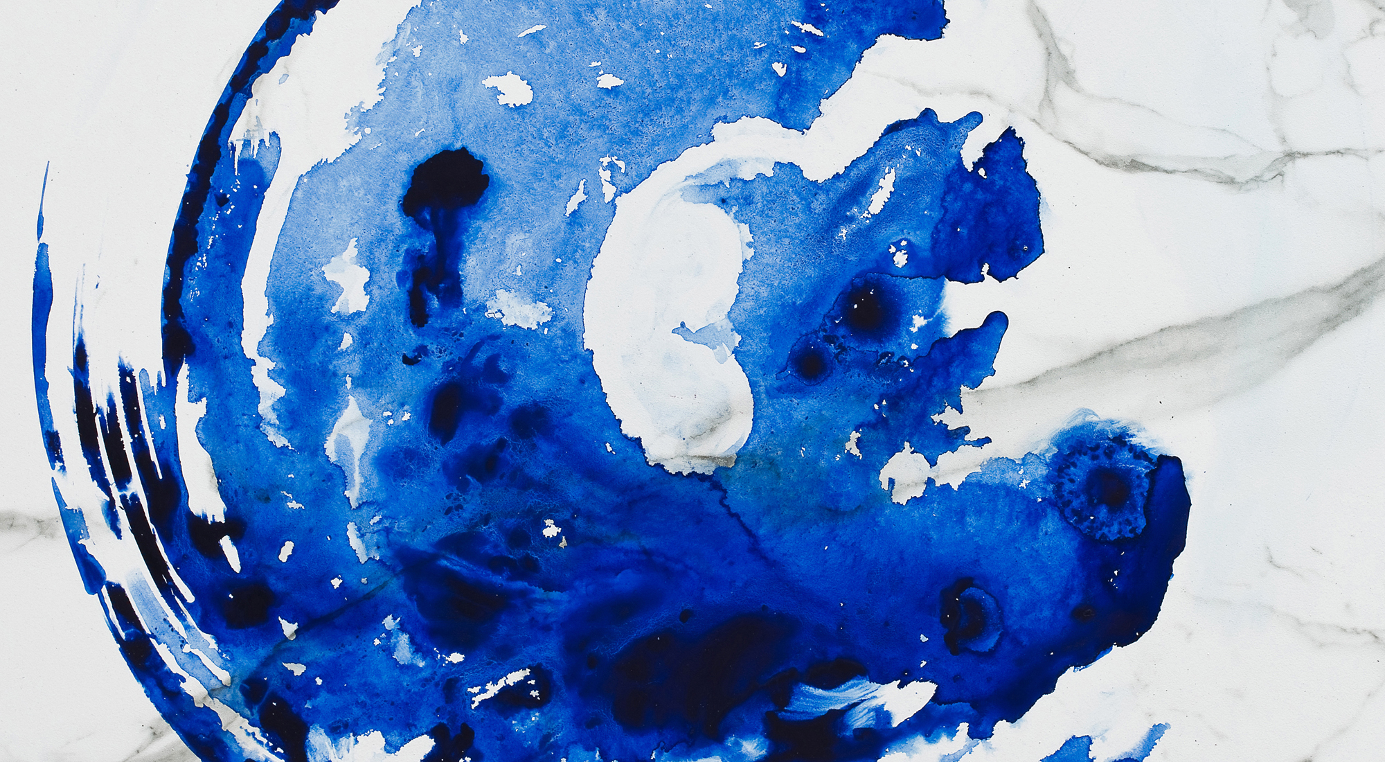 desiree engelen - peinture slide geste bleu 2017